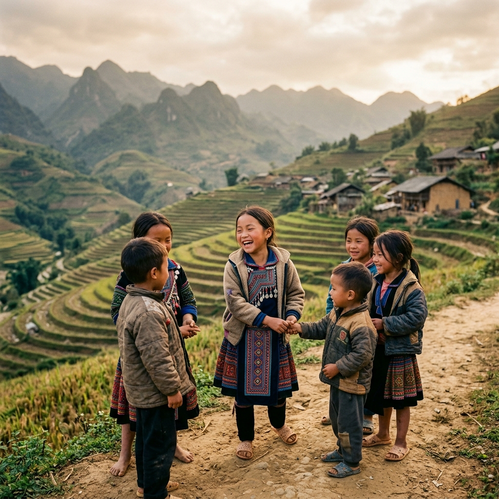 Nụ cười trẻ em vùng cao