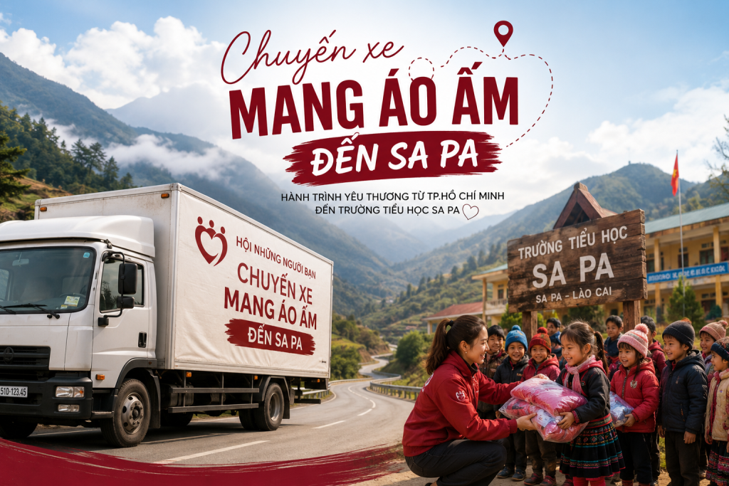 Chuyến Xe Mang Áo Ấm – Hành Trình Từ TP. Hồ Chí Minh Đến Trường Tiểu Học Sa Pa