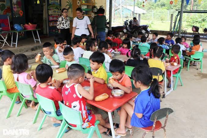 Hỗ trợ bữa ăn dinh dưỡng cho trẻ mầm non vùng sâu